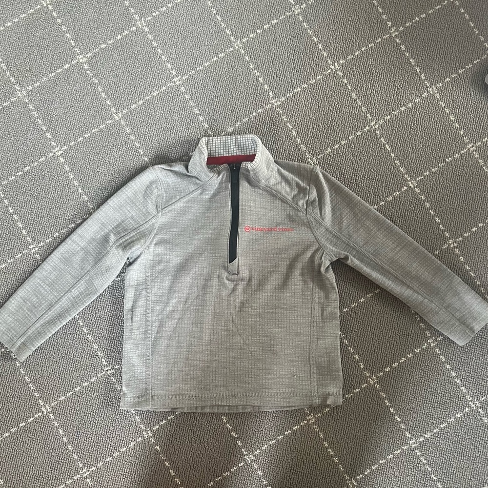 Gray Vineyard Vines Zip Up, Size 4t. Performance Line